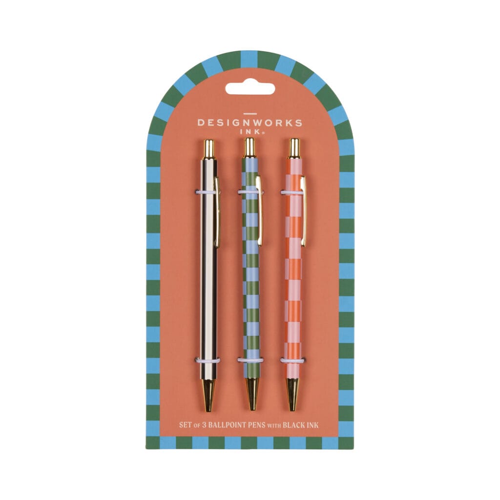 Designworks Ink A Dopo Serisi 3'lü Kalem Seti Stripes & Checks
