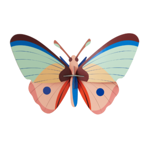 Studio Roof 3 Boyutlu Dekoratif Obje Cattleheart Butterfly