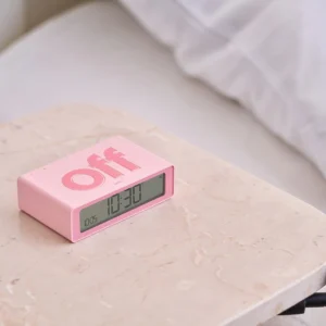 Lexon Flip Mini Sarj Edilebilir Alarm Saat Pembe Alarm Saatler 4 300x300