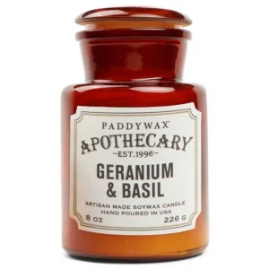 Paddywax Apothecary Cam Mum Geranium & Basil