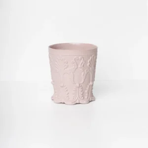 Antik Pembe Porselen Kahve Bardağı
