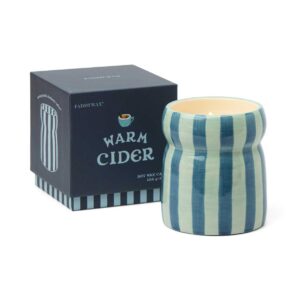 Cabana Seramik Kutulu Mum Mavi Cizgili Warm Cider 184 Gr Cabana Bluenavy Striped Ceramic Candle Warm Cider Mum Paddywax 10722 22 B 300x300
