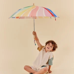 Duckling Umbrella Meri Meri Rainbow Stripes Portrait Original Duckhead 1 300x300