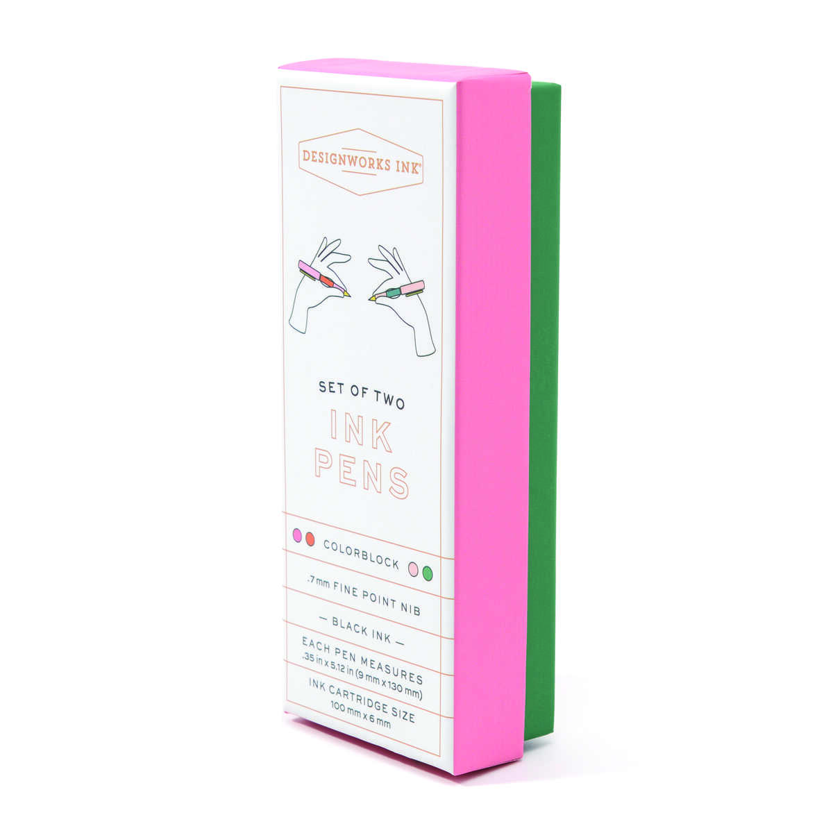 2li Tukenmez Kalem Color Block Pens Red Orange Emerald Set Of 2 Tasarim Defterkalem Designworks Ink 10501 22 B 600x600