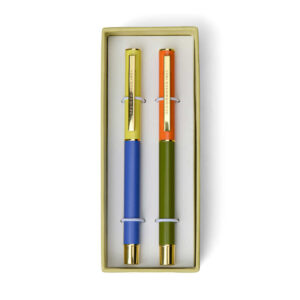 2li Tukenmez Kalem Colour Block Pens Cobaltarmy Greenset Of 2 Tasarim Defterkalem Designworks Ink 10918 23 B 300x300