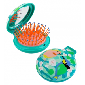 2 In 1 Hairbrush And Mirror Lady Retro 300x300