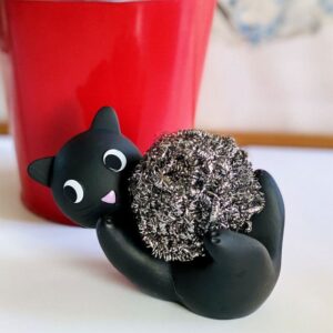 Pylones Bulaşık Teli Tutucu - Max Le Ferrailleur - Siyah