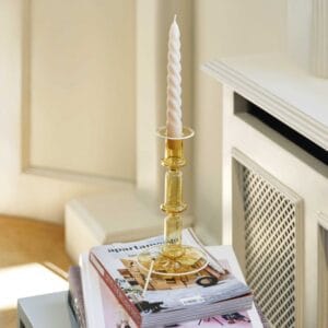 Hay Flare Tall Candleholder Yellow White Rim 507956 1 300x300