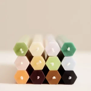 Hay Hexagon Candle Fresh Set Of 4 62918 300x300