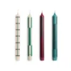 Hay Pattern Candle Greens And Bordeaux Set Of 4 81710 100x100
