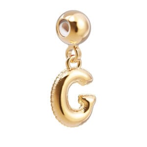 18 Ayar Altın Kaplama Charm Harf - G