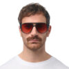 Alessio Unisex Güneş GözlüğüSiyah / Lens : Kırmızı
