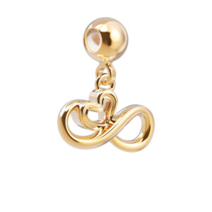 18 Ayar Altın Kaplama Charm - Infinity