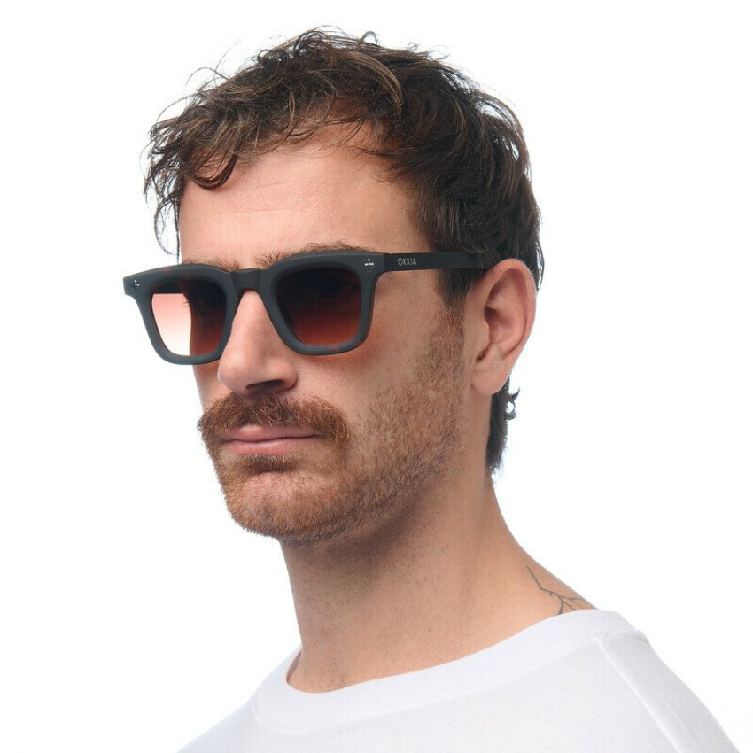 Firenze Unisex Güneş Gözlüğü Siyah Havana / Lens: Kahverengi Gradyan