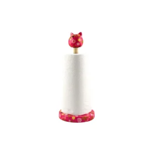 Caramel Pembe Kedi Havluluk
