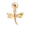 18 Ayar Altın Kaplama Charm - Dragon Fly