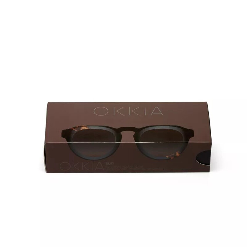 Zeno Round Unisex Siyah Havana Güneş Gözlüğü Siyah Gradyan