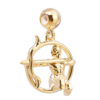 18 Ayar Altın Kaplama Charm - Yay Burcu