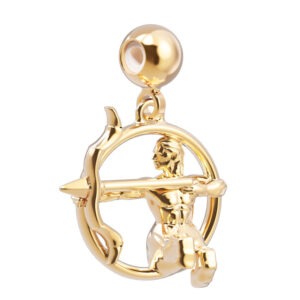 18 Ayar Altın Kaplama Charm - Yay Burcu
