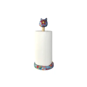 Caramel Mavi Kedi Havluluk