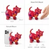 Kiki Koyu Pembe Kedi Kumbara