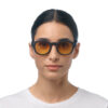 Milano Unisex Güneş GözlüğüSiyah Havana / Lens : Sarı