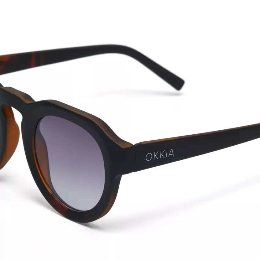 Zeno Round Unisex Siyah Havana Güneş Gözlüğü Siyah Gradyan