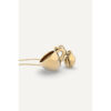 18 Ayar Altın Kaplama Kahve & Çekirdek Kolye