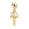 18 Ayar Altın Kaplama Charm - Cross