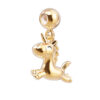 18 Ayar Altın Kaplama Charm - Unicorn