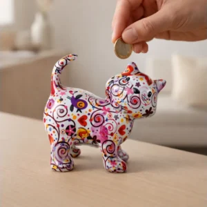 Kiki Beyaz Kedi Kumbara