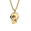 18 Ayar Altın Kaplama Skull Kolye