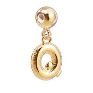 18 Ayar Altın Kaplama Charm Harf - Q