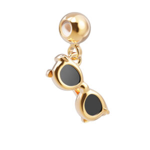 18 Ayar Altın Kaplama Charm - Güneş Gözlüğü