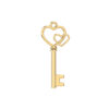 18 Ayar Altın Kaplama Love Key Kolye