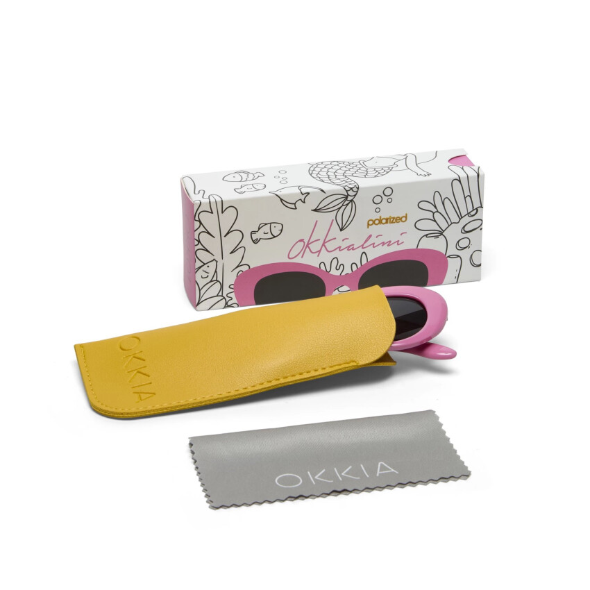 Okkialini Paris Bambina Çocuk Güneş Gözlüğü Pembe 3/5 Yaş