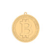 18 Ayar Altın Kaplama Bitcoin Ayarlanabilir Kolye
