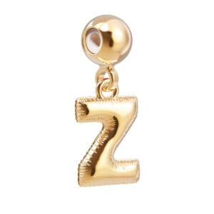 18 Ayar Altın Kaplama Charm Harf - Z