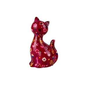 Caramel Bordo Kedi Kumbara