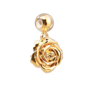 18 Ayar Altın Kaplama Charm - Rose