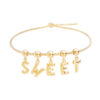 18 Ayar Altın Kaplama Charm Harf - U