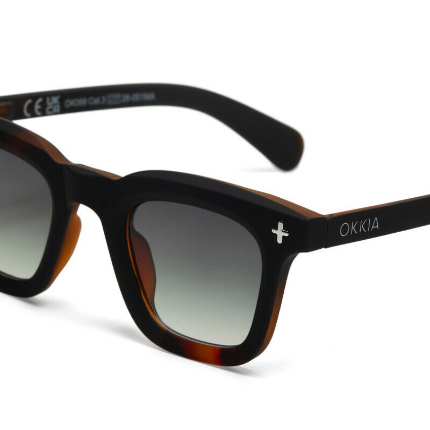 Firenze Unisex Güneş Gözlüğü Siyah Havana / Lens: Yeşil Gradyan