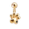 18 Ayar Altın Kaplama Charm - Pati