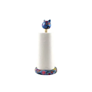 Caramel Mavi Kedi Havluluk