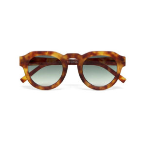 Zeno Round Unisex Güneş GözlüğüSahara Havana / Lens: Yeşil