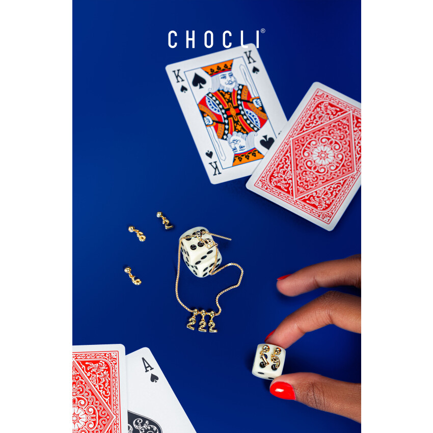 18 Ayar Altın Kaplama Charm Rakam - 9 Dokuz