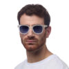 Giovanni Mavi Lens Unisex Güneş Gözlüğü Beyaz