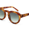 Zeno Round Unisex Güneş GözlüğüSahara Havana / Lens: Yeşil