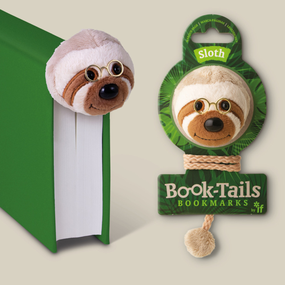 IF BookTails Tembel Hayvan Peluş Ayraç