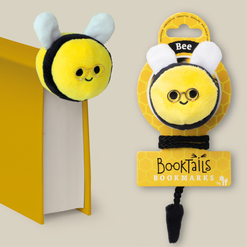 IF BookTails Arı Peluş Kitap Ayracı